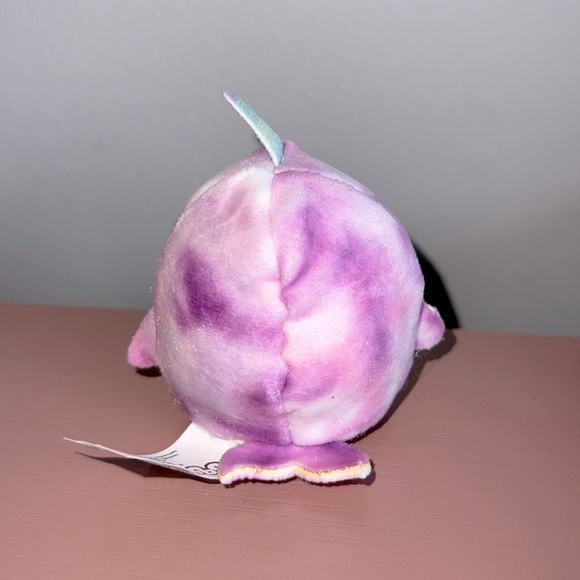 Squishmallows Squishville Nabila the Narwhal 💜🩷 - Picture 3 of 3